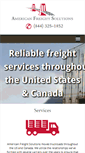 Mobile Screenshot of americanfreightsolutions.com